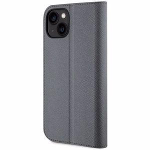 Karl Lagerfeld KLBKP14SSANKCPG iPhone 14 6.1" bookcase hõbedane/hõbedane Saffiano Karl & Choupette