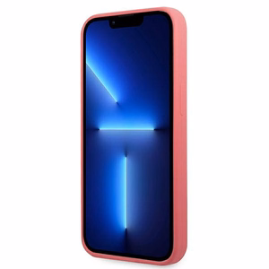 Karl Lagerfeldi silikoonist plaadikott iPhone 13 Pro / iPhone 13 jaoks - fuksiatoon
