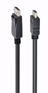 Gembird CC-DP-HDMI-3M DisplayPort HDMI kaabel (mitte kahesuunaline), 3m, must