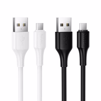 Kaabel USB A to Micro USB Hoco 2,4A 1 m X120 valge