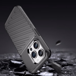 Thunder Case iPhone 14 Pro soomustatud ümbris must