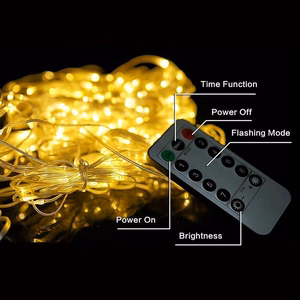 Светодиодная штора (100 LED ламп) 3Mx1M теплый белый
