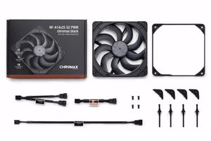 Noctua NF-A14x25 G2 PWM chromax.black 140 mm ventilaator (must)