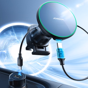 Car laadija-hoidja magnetic Joyroom JR-ZS412 Qi2 MagSafe 15W must
