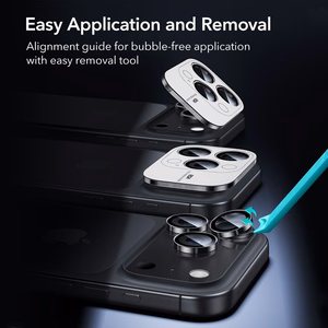 ESR Armorite Camera Protector jaoks iPhone 14 Pro / Pro Max / 15 Pro / Pro Max / 16 Pro / Pro Max / 17 Pro / Pro Max - Must