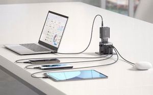 Vention FJFB0 GaN 2xUSB-C 2xUSB-A Universal Travel Adapter 65W (must)