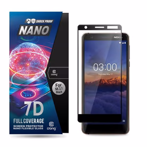 Crong 7D Nano Flexible Glass 9H hybrid screen protector for Nokia 3.1