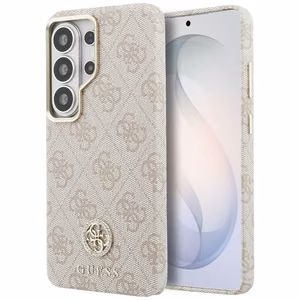 GUESS чехол SAMSUNG S26 Ultra GUHMS26LP4GRMDEP (4G Rhinestone Round Logo MagSafe) розовый