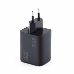 Phone charger sinine Star GaN 2 x USB C + USB A QC4.0 PD 4A 65W VT-43 must