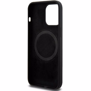 BMW M Silicone Pattern MagSafe чехол для iPhone 15 Pro Max - чёрный