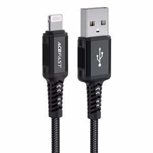 Acefast MFI USB - Lightning kaabel 1.8m, 2.4A must (C4-02 A must)