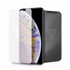 Guess Invisible Logo Karastatud klaas jaoks iPhone Xs Max