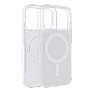 Case for iPhone 17 Pro Max / 18 Pro Max (low camera edge) Clear Fusion Mag Cover compatible with MagSafe white