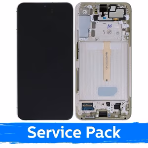 LCD ekraan ühilduv Samsung S906 S22 Plus raamiga / lilla / (Service Pack)