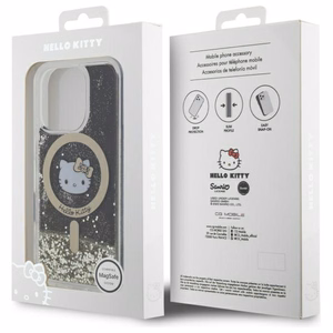 Hello Kitty Liquid Glitter Fever MagSafe Ümbris jaoks iPhone 16 Pro Max - Kuldne