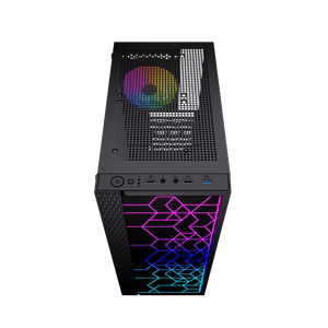Gembird Fornax 2500 ARGB Gaming ATX Midi Tower tagavalgustusega must arvutikorpus