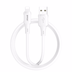 BWOO X329L silikoonkaabel USB – Lightning 3A 1m valge