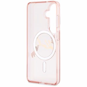 Karl Lagerfeld ümbris IML KC Script MagSafe Samsung Galaxy S26 jaoks roosa