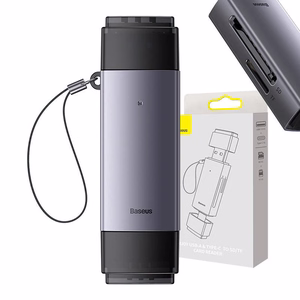 Baseus Lite Series SD/TF memory card reader, USB + USB-C (hall)