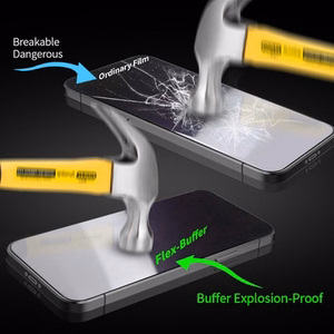 Bestsuit Flex-Buffer Hybrid Glass 5D с антибактериальным покрытием Biomaster для Apple iPhone 12 mini ЧЁРНЫЙ