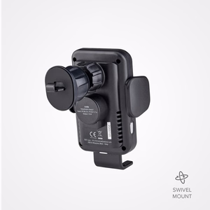SBS TESUPWIR15WAUT smartphone hoidja koos wireless laadija jaoks air vent - must