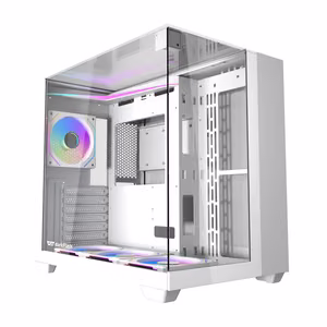Darkflash TH285 computer ümbris (valge) + 4 fans