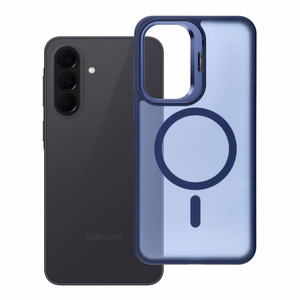 Case for Samsung A37 Forcell F-Protect Shadow Stand Premium compatible with MagSafe navy blue