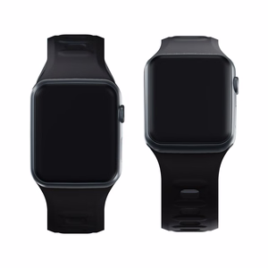3mk silikoonrihm Apple Watchile, 38/40/41/42 mm, must, väike suurus