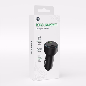 Forever recycling Autolaadija koos USB-C USB-A 32W LS-AC-32