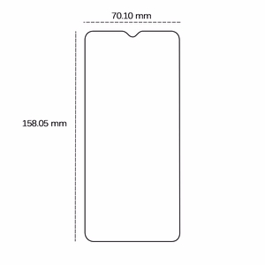 Karastatud klaas 2,5D jaoks Motorola Moto E13