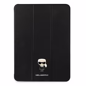 Karl Lagerfeld Saffiano Ikonic Karl Ümbris jaoks iPad 12.9" Pro 2021 - must