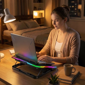 Wozinsky WDCX-A26 NitroCool RGB mängude sülearvuti jahutusalus must
