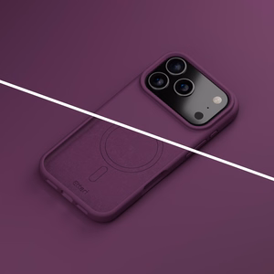 Etteri Silicone Mag ümbris iPhone 17 Pro Max / 18 Pro Max 6,9 tolli jaoks, tume kirsipunane