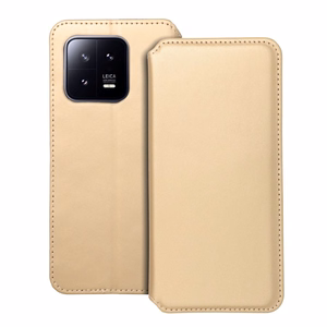 DUAL POCKET Book ümbris jaoks XIAOMI 13 kuldne