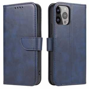 Magnet Ümbris jaoks Samsung Galaxy S23 Ultra Cover with Flip Wallet Stand sinine