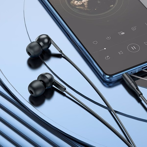 HOCO wire kõrvaklapid Jack 3,5 mm with microphone M124 valge