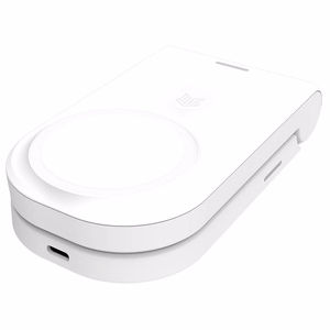 STM ChargeTree MAG kaasaskantav kolm-ühes juhtmevaba laadimisjaam iPhone'ile, Apple Watchile ja AirPodsidele, MagSafe'iga ühilduv, valge