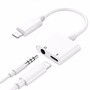 Adapter bluetooth ADP13 from Lightning to Lightning + 3,5mm valge