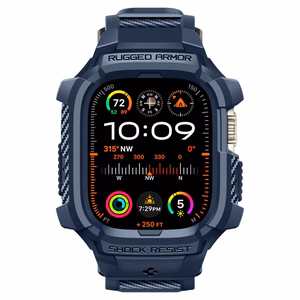 Spigen Rugged Armor Pro Ümbris jaoks Apple Watch Ultra 1 / 2 (49mm) - tumesinine