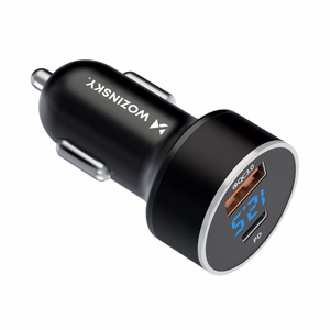Wozinsky WDCCAC USB-C USB-A 36W Car Laadija - must
