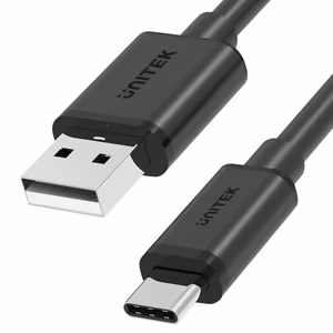UNITEK USB-A — USB-C kaabel 25CM, Y-C480BK