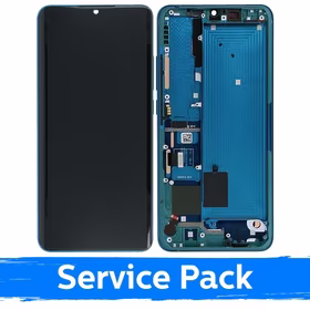LCD Ekraan Ühildub Xiaomi Mi Note 10 (Note 10 Pro / Note 10 Lite) Koos Frame / Aurora Roheline / (Service Pack)