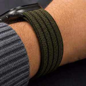 Tech-Protect Nylon Sport nailonist spordirihm mudelitele Apple Watch 44 / 45 / 46 / 49 mm, tumeroheline