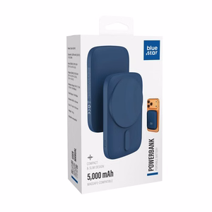 Powerbank ühilduv MagSafe Blue Star Slim DG-P8 15W 5000 mAh tumesinine