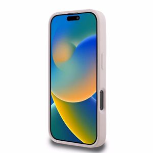 Karl Lagerfeld Quilted Signature iPhone 16 Pro Ümbris - Roosa