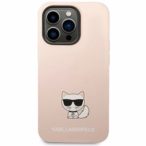 Karl Lagerfeld KLHCP14XSLCTPI iPhone 14 Pro Max 6.7 "hardcase light roosa / light roosa Silicone Choupette Body