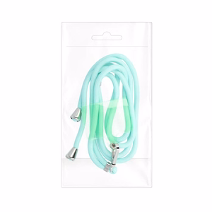 SWING (6mm) Phone lanyard, Phone pendant with adjustable length / cord length 165cm (max 82.5cm in the loop) / on the shoulder or neck - lite roheline