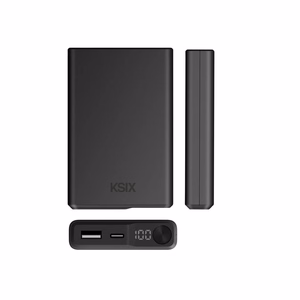 Ksix Magnetic Powerbank 10000 mAh 22,5W, musta värvi