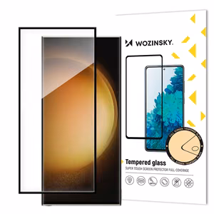 Wozinsky закаленное стекло с клеевым слоем по всей поверхности для Samsung Galaxy S24 Ultra с черной рамкой