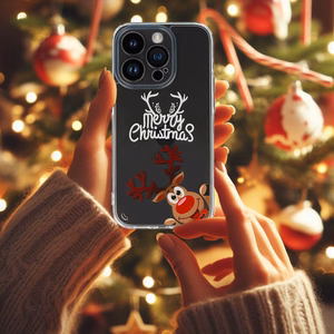 TEL PROTECT Christmas Ümbris jaoks Iphone 13 Pro Max Design 1 Clear